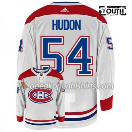 Montreal Canadiens CHARLES HUDON 54 Adidas Wit Authentic Shirt - Kinderen